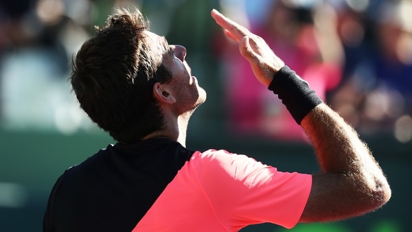 La derrota de Cilic en octavos de final le permitirá a Del Potro ser tres del mundo si sale campeón (AFP)