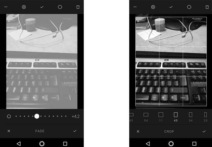 Hypocam app editar foto a blanco y negro b