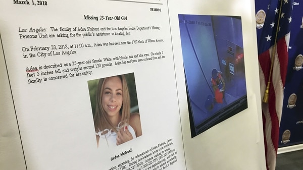 La fotografía de Adea Shabani con la que sus amigos y familiares habían recorrido todo California para que alguien dijera si la había visto (AP)