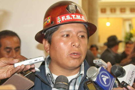Juan Carlos Huarachi, secretario ejecutivo de la COB. Foto: ABI - archivo