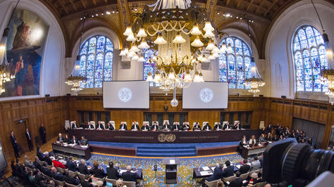 Audiencias de alegatos orales en la CIJ.