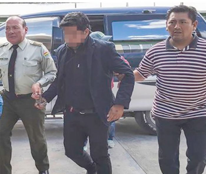 JUAN CARLOS HERRERA EN MOMENTOS DE SU APREHENSION.