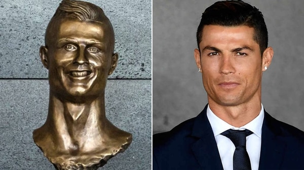 El fallido busto de Cristiano Ronaldo