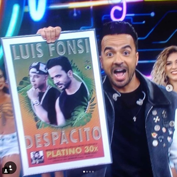 Luis Fonsi rompió todos los récords con Despacito y su video fue el más visto en la historia de youtube (Instagram Luis Fonsi)