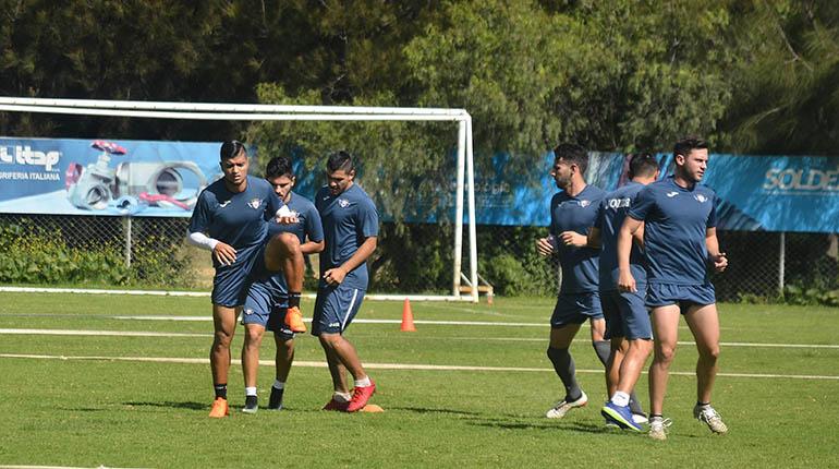 Gabriel Ríos (izq.), en un entrenamiento anterior. | José Rocha