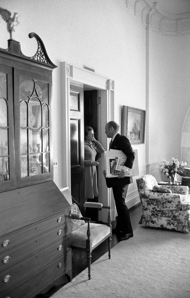 Betty y Gerald Ford en la Casa Blanca en 1975.