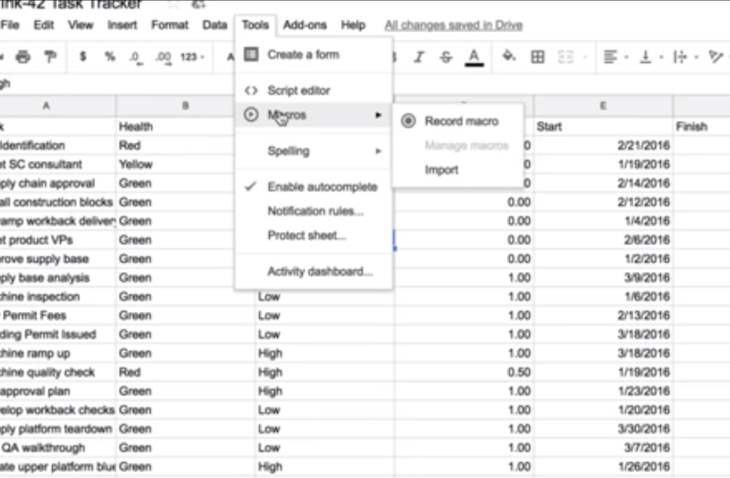 Macro-HojadeCalculoGoogle