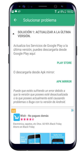 Consejos en Play Services Ayuda