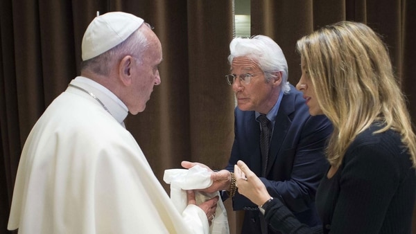 Con el Papa Francisco en una reunión por Scholas Occurrentes (Foto: L’Osservatore Romano/Pool  vía AP)