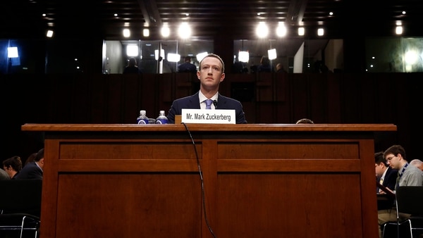 Mark Zuckerberg ante el Congreso de los EE.UU. (Reuters)