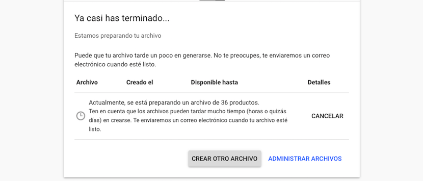 Descargar una copia de todos nuestros datos de Google
