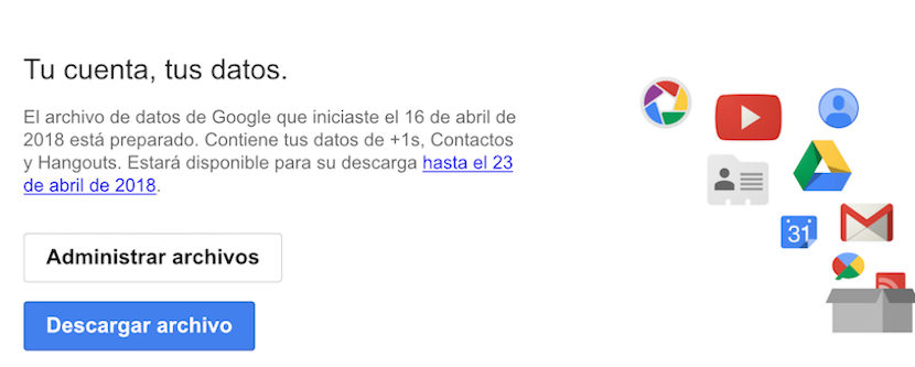Descargar una parte de todos nuestros datos de Google