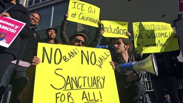 Manifestaciones en San Francisco en contra de las medidas contra los inmigrantes indocumentados (AP/Haven Daley, archivo)