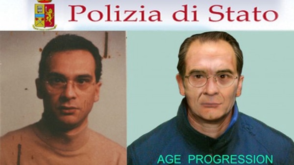 Como era y como podría ser hoy Matteo Messina Denaro, en una elaboración de la policía italiana