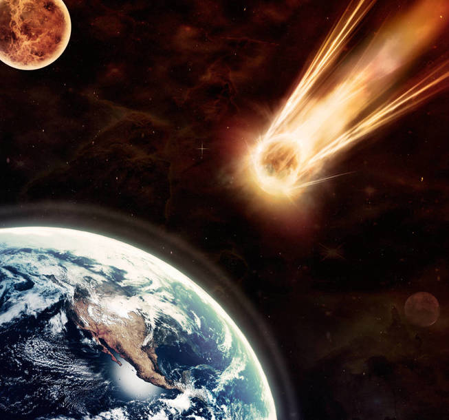 Un meteorito impacta contra la Tierra. (iStock)
