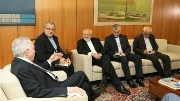 Michel Temer, reunido con el ministro de Exteriores iraní, Javad Zarif