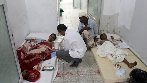 Niños heridos en el ataque (Reuters)