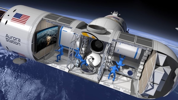 Un prototipo de Aurora Station destinado a acoger viajeros en el espacio (Cortesía Orion Space)
