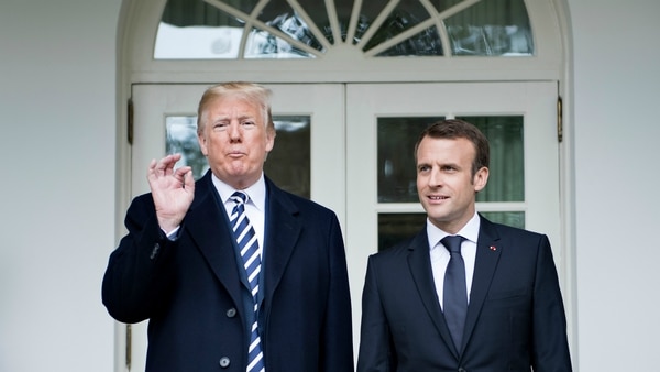 Trump y Macron trataron el tema del acuerdo nuclear este martes en la Casa Blanca