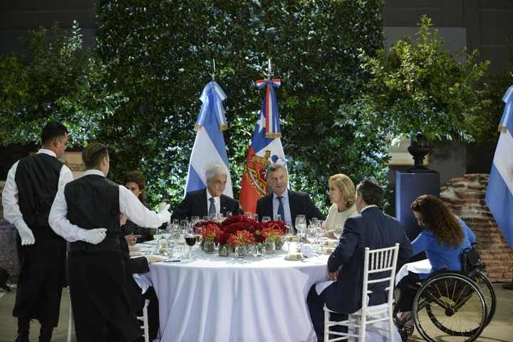 Almuerzo del presidente Mauricio Macro junto al de Chile Sebastián Piñera en el Museo Bicentenario la Casa Rosada.Fotos Emmanuel Fernández - FTP CLARIN _AUX2143-01.jpg Z EFernandz Efernandez