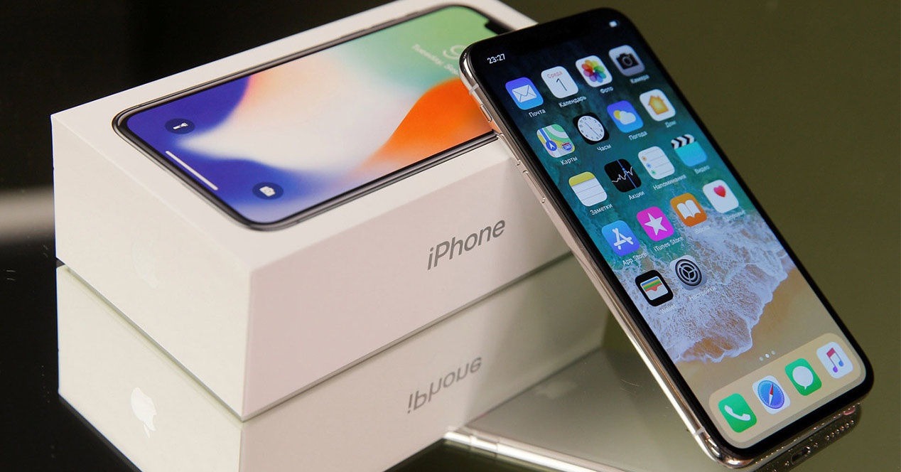 Caja de embalaje del iPhone X