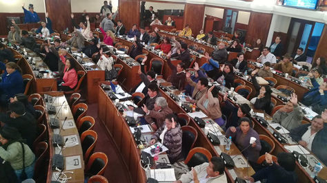 El pleno de la Cámara de Diputados durante el debate de la ley.