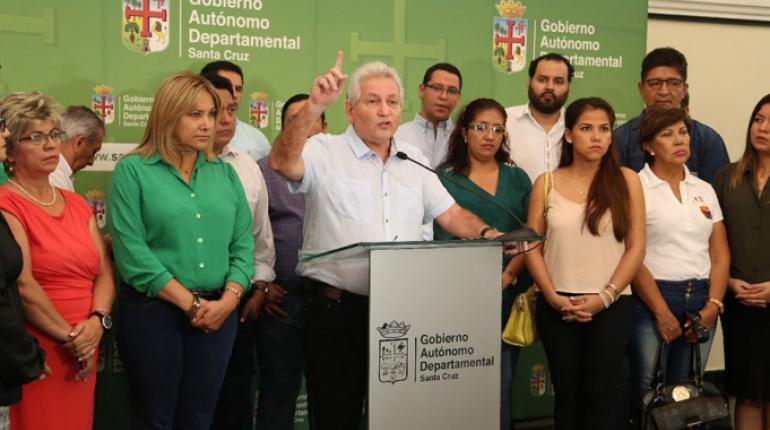 Conferencia de prensa de Rubén Costas | Gobernación de Santa Cruz.
