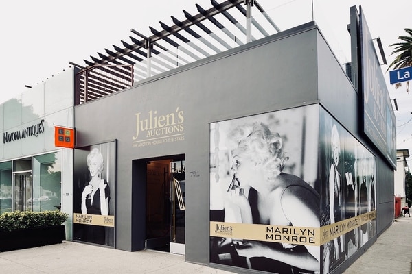 La sede de Julien’s Auctions en el coqueto distrito de Beverly Hills en Los Ángeles