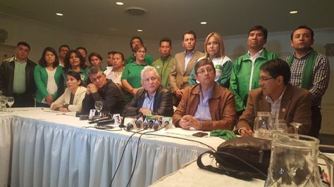 El Comité Ejecutivo del Movimiento Demócrata Social en La Paz.