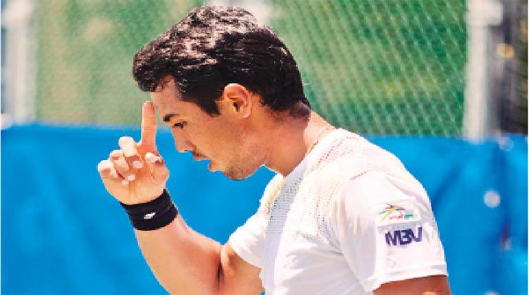 El tenista boliviano Hugo Dellien. | @tallychallenger