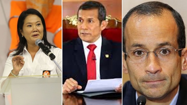 Keiko Fujimori, Marcelo Odebrecht y Ollanta Humala
