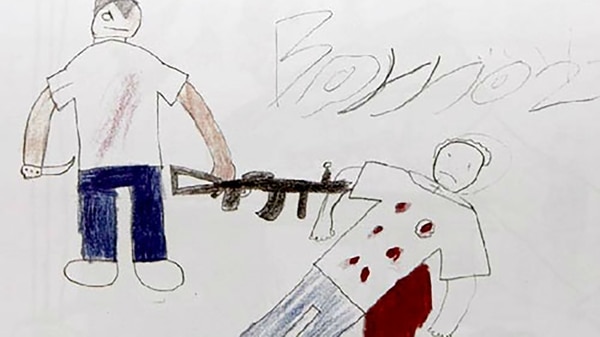 La percepción de la violencia en los dibujos de niños.