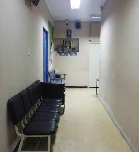 La sala de espera de la unidad de radioterapia de la CNS en La Paz.