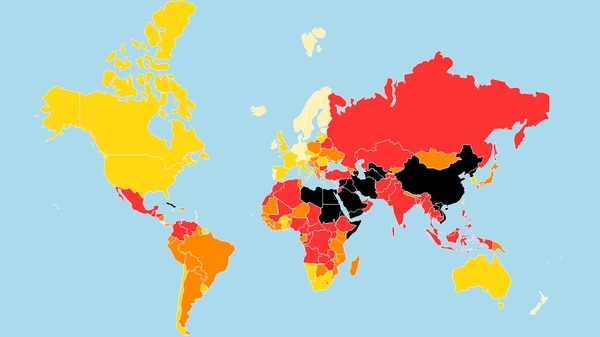 El mapa de la libertad de prensa en el mundo