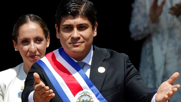 Carlos Alvarado fue investido como presidente de Costa Rica (Reuters)