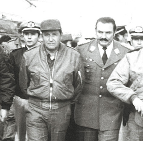 Terror. El dictador García Meza, tras el golpe de Estado de 1980.