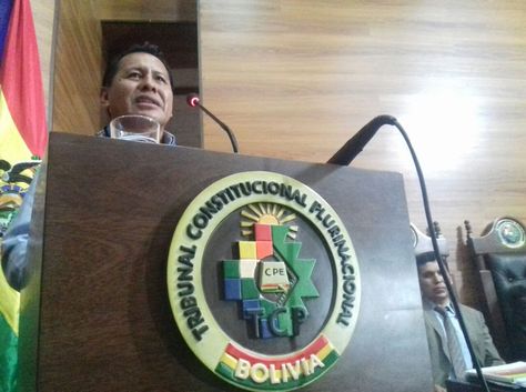 El presidente del Tribunal Constitucional Plurinacional (TCP), Petronilo Flores.