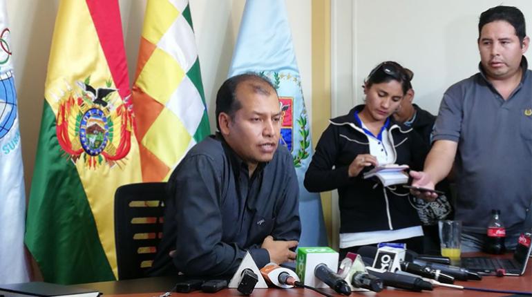 El director de Codesur, Juan Manuel Chevarría, durante conferencia de prensa. | Daniel James