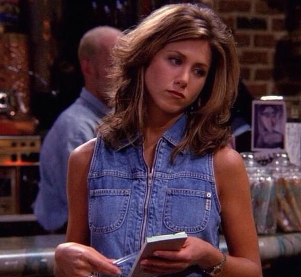 Aniston audicionó para el papel de Mónica Geller, pero finalmente el papel fue para Courtney Cox