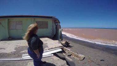 Marejadas en la costa de Puerto Rico destruyeron varias casas