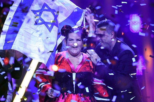 Barzilai tras ganar el premio representando a su país, Israel (AFP)