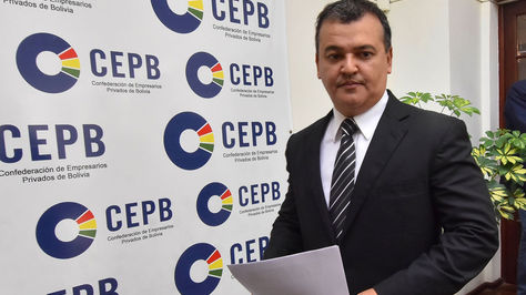 El presidente de la Confederación de Empresarios Privados de Bolivia (CEPB) Ronald Nostas. Foto: APG