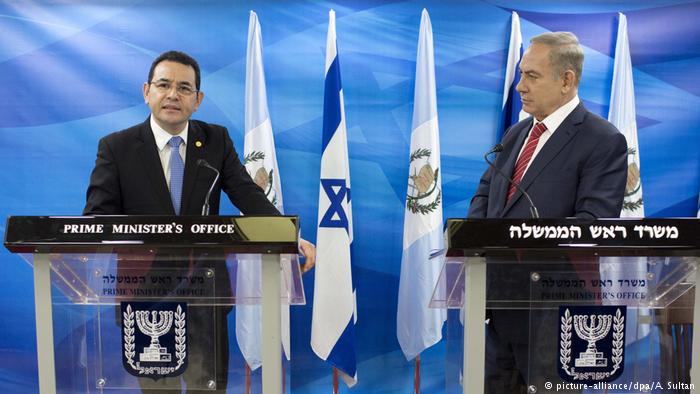 Präsident Jimmy Morales Guatemala in Jerusalem ARCHIV (picture-alliance/dpa/A. Sultan)