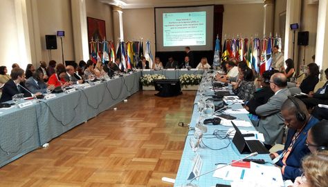 En sesión, la Primera Reunión de Ministros de Educación de América Latina y el Caribe E2030. Foto: Ministerio de Educación