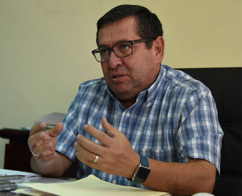 El ministro de Energías, Rafael Alarcón, en una entrevista con La Razón: Foto: Archivo