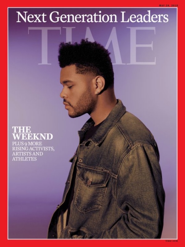 La portada de Time con el músico canadiense The Weeknd (Time Magazine)