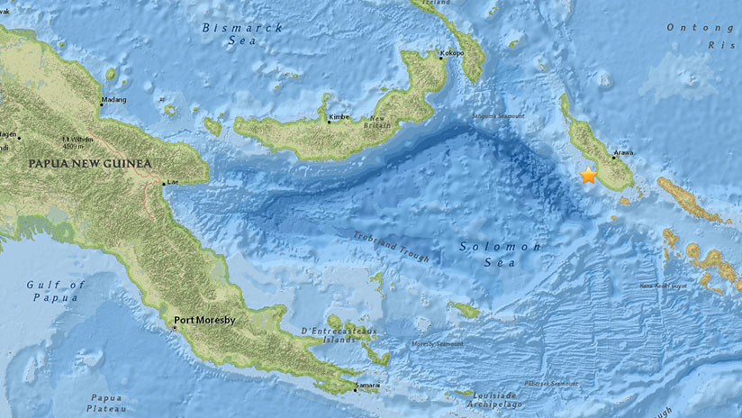 Un sismo de magnitud 5,4 sacude Papúa Nueva Guinea