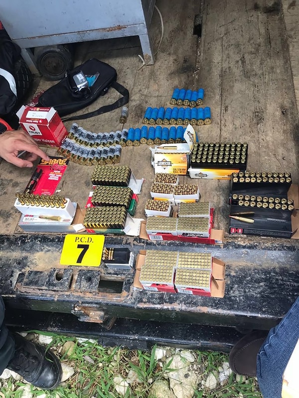 Las municiones incautadas en el operativo en Costa Rica