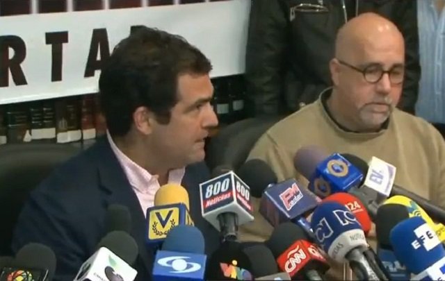 Alfredo Romero y Gonzalo Himiob del Foro Penal Venezolano / Foto captura tv