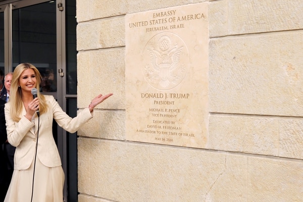 Ivanka Trump asistió a la inauguración de la embajada de EEUU en Jerusalén (REUTERS/Ronen Zvulun)